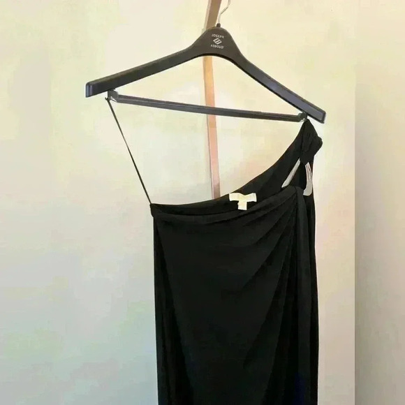 Michael Kors Women's Black One Shoulder Knee Length Dress Size M - Picture 4 of 9